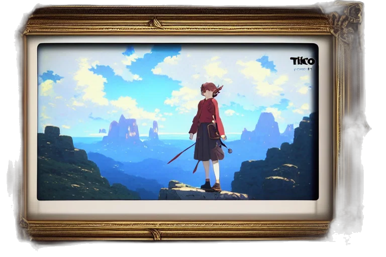 sword, concept art, anime, 3d render transparent PNG cut-out