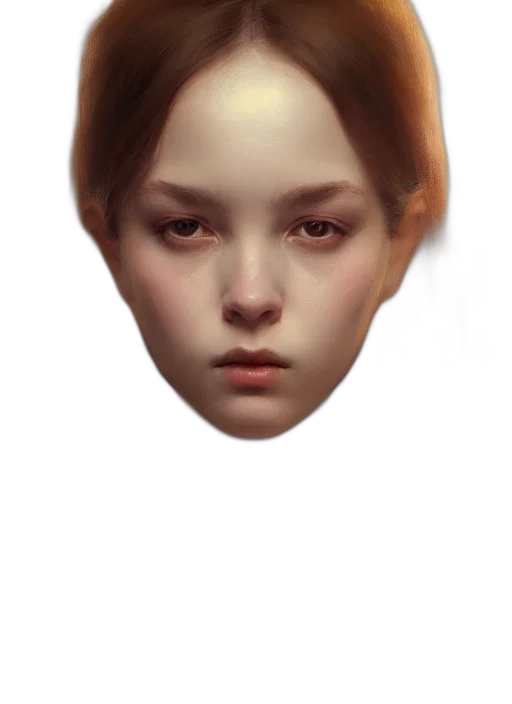 face, mask, crown, hair, photorealistic, oil painting, concept art, fantasy art transparent PNG cut-out