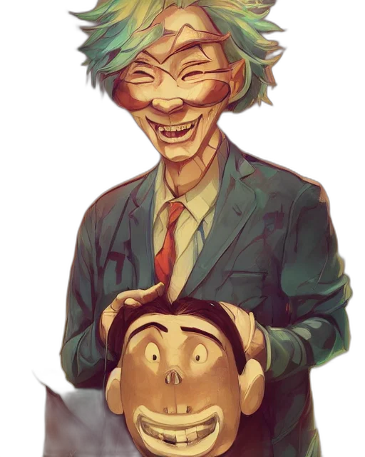 mask, face, creature, concept art transparent PNG cut-out