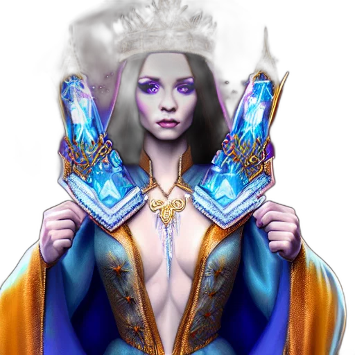 jewelry, crown, staff, fantasy art transparent PNG cut-out