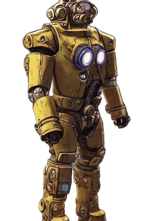 robot, weapon, concept art, 3d render transparent PNG cut-out