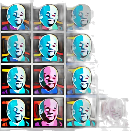 robot, face, mask, creature transparent PNG cut-out