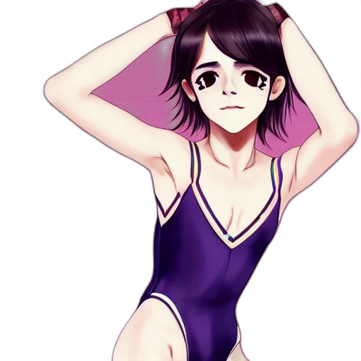 dress, mask, creature, anime, vaporwave, cartoon, watercolor, pastel transparent PNG cut-out