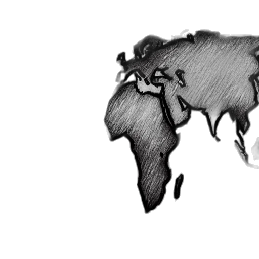 hair, world, map, pencil transparent PNG cut-out