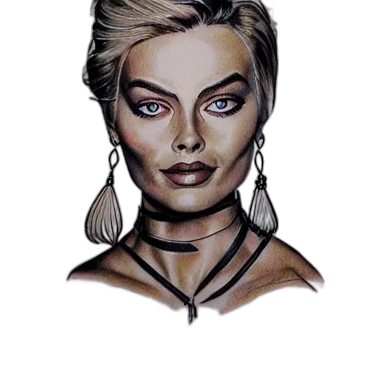 face, jewelry, fantasy art, comic book art, concept art, photorealistic, earth tones, morph transparent PNG cut-out