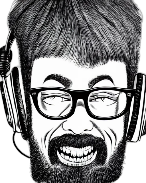 face, cartoon, pencil sketch, comic book art transparent PNG cut-out