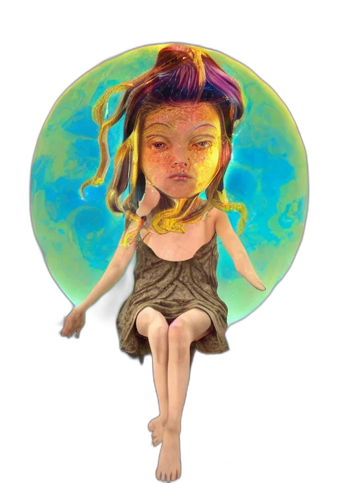 face, mask, creature, staff, concept art, photorealistic, fantasy art, cartoon transparent PNG cut-out