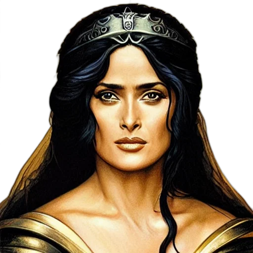 jewelry, crown, face, fantasy art transparent PNG cut-out