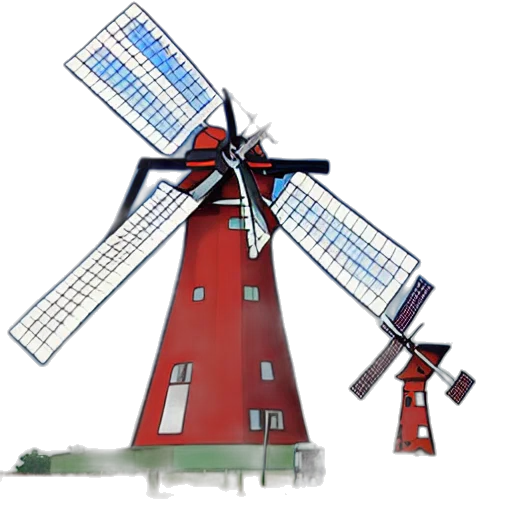 robot, building, umbrella, concept art transparent PNG cut-out
