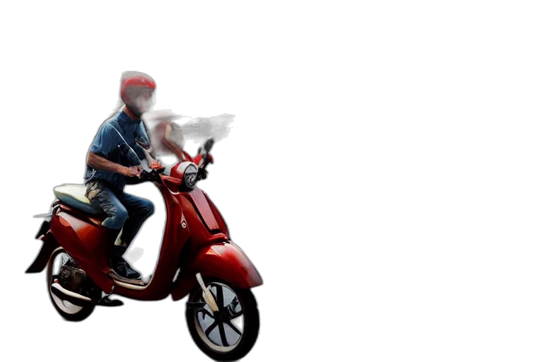 car, weapon, 3d render, photorealistic, concept art, pixel art, red, moped transparent PNG cut-out