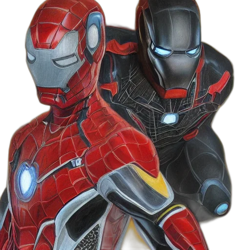 comic book art, concept art, 3d render, photorealistic transparent PNG cut-out