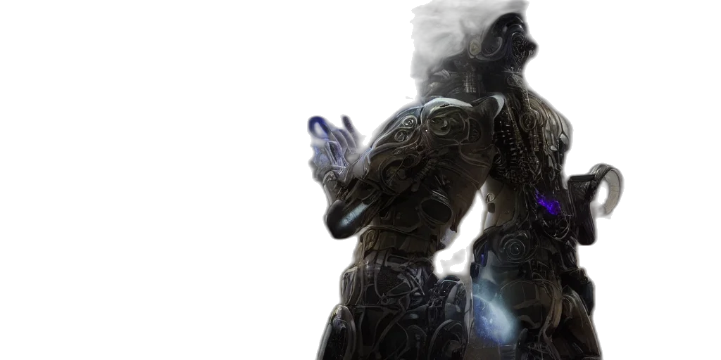 robot, concept art, fantasy art, space transparent PNG cut-out