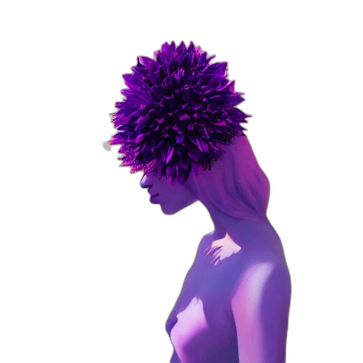 crown, hat, hair, flower transparent PNG cut-out