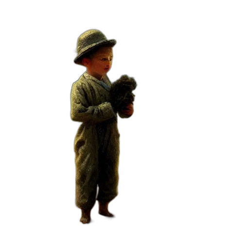 hat, staff, animal, weapon, 3d render, photorealistic, concept art, oil painting transparent PNG cut-out