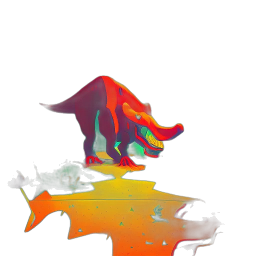dragon, creature, animal, mask, concept art, pixel art, 3d render, fantasy art transparent PNG cut-out
