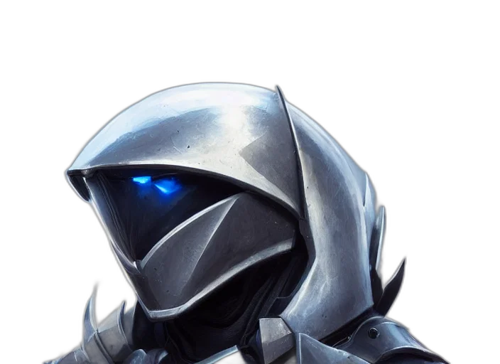 robot, mask, face, concept art, pixel art, fantasy art, 3d render, blue transparent PNG cut-out