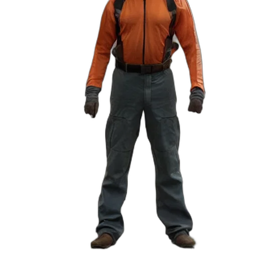 jacket, staff, 3d render, concept art, bryan, cranston, gordon, freeman transparent PNG cut-out