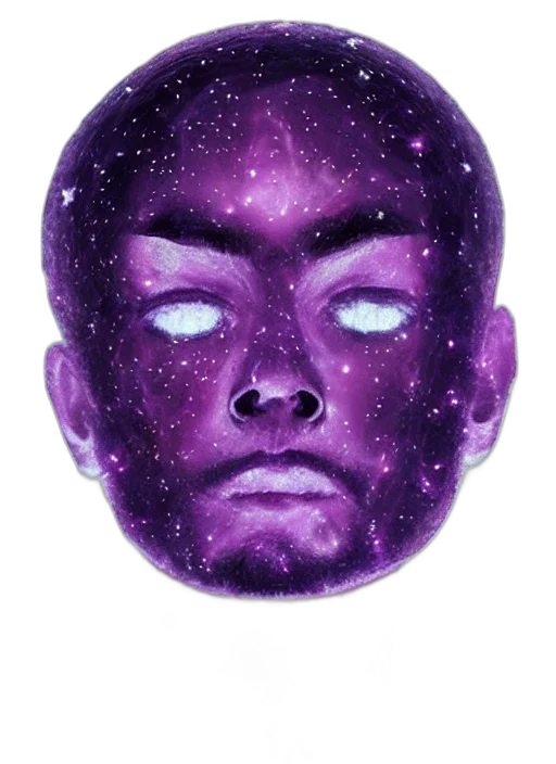 mask, face, staff, creature, vaporwave, fantasy art, watercolor, concept art transparent PNG cut-out