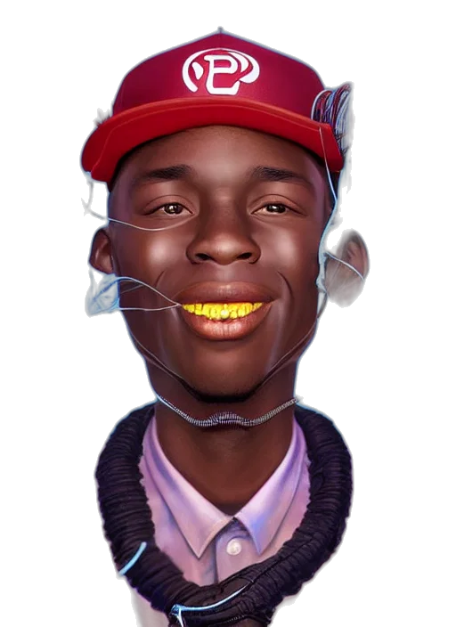 face, hat, staff, jacket, photorealistic, concept art, cartoon, 3d render transparent PNG cut-out
