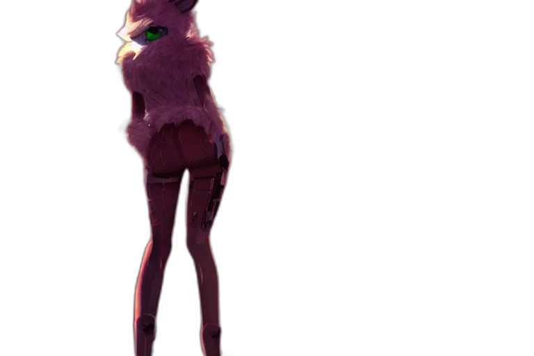 dress, creature, staff, animal transparent PNG cut-out