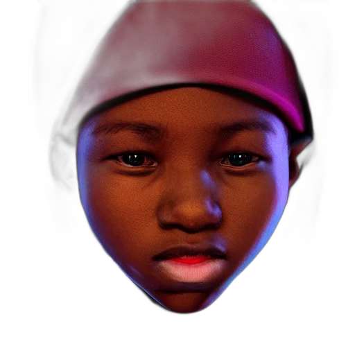 face, mask, hat, robot, photorealistic, 3d render, concept art, cartoon transparent PNG cut-out