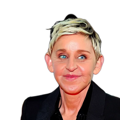 face, creature, animal, hair, cartoon, photorealistic, 3d render, ellen transparent PNG cut-out