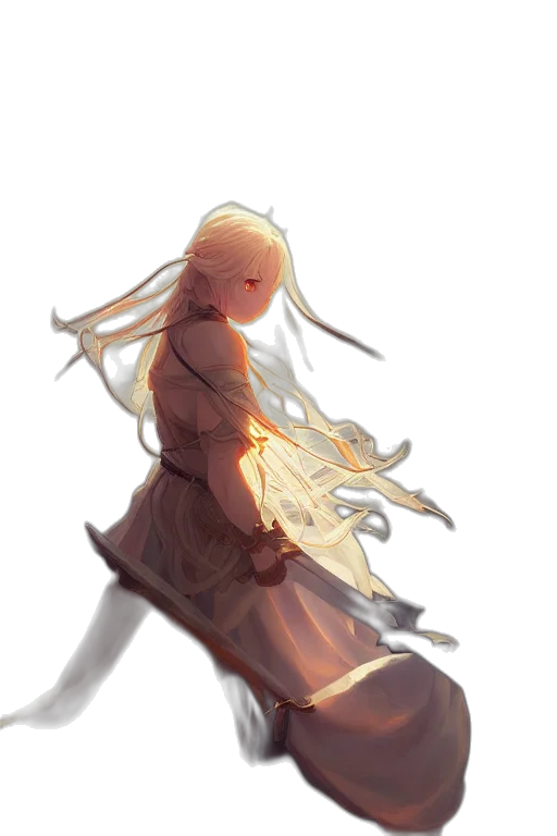 dress, sword, weapon, staff transparent PNG cut-out