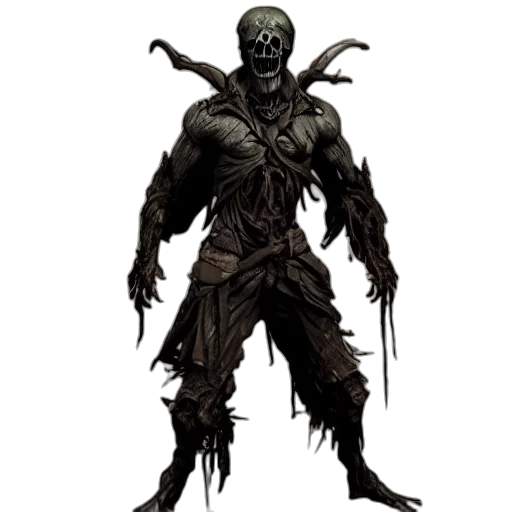 creature, staff, concept art, comic book art, fantasy art, pixel art, dark, wraith transparent PNG cut-out