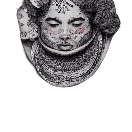 mask, jewelry, face, crown, pencil sketch, photorealistic, fantasy art, concept art transparent PNG cut-out