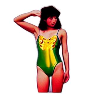 dress, pixel art, vaporwave, concept art transparent PNG cut-out
