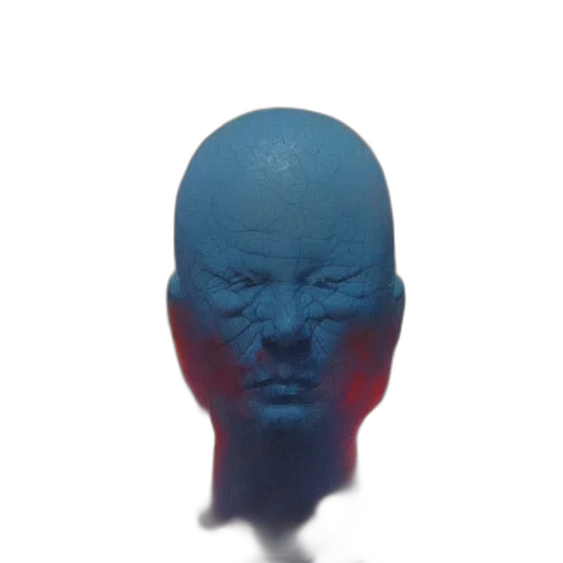 mask, face, robot, crown, 3d render, vaporwave, photorealistic, concept art transparent PNG cut-out