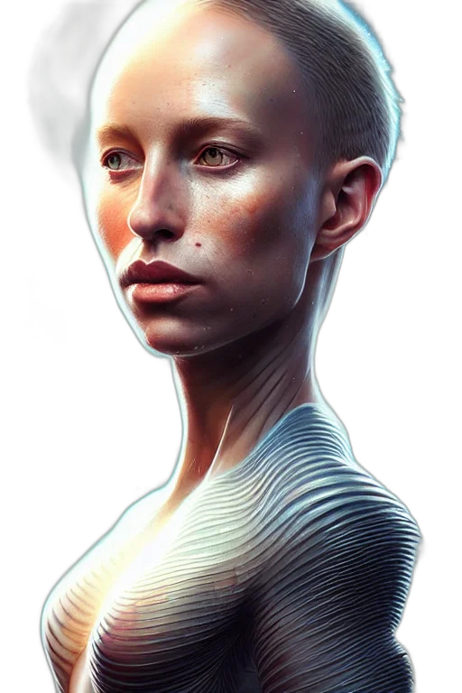 robot, face, hair, jewelry transparent PNG cut-out