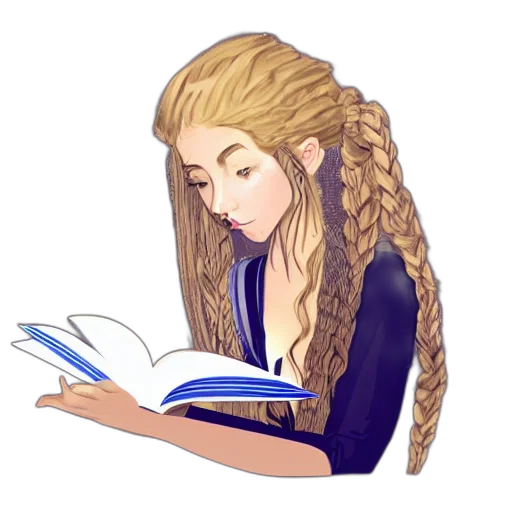 hair, staff, fantasy art, pixel art, concept art, watercolor, blue, dnd transparent PNG cut-out