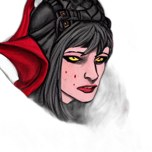 face, mask, fantasy art, concept art, comic book art, pixel art, red, dark transparent PNG cut-out