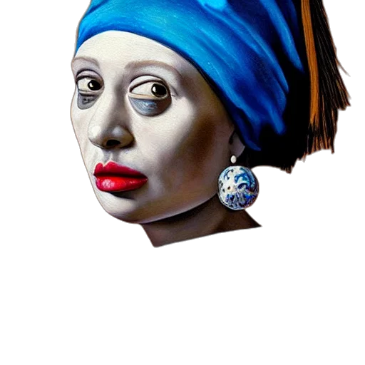 face, jewelry, mask, crown, photorealistic, oil painting, watercolor, concept art transparent PNG cut-out