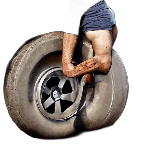 car, shoes, weapon, photorealistic transparent PNG cut-out