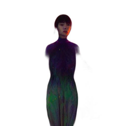 dress, creature, robot, hair transparent PNG cut-out