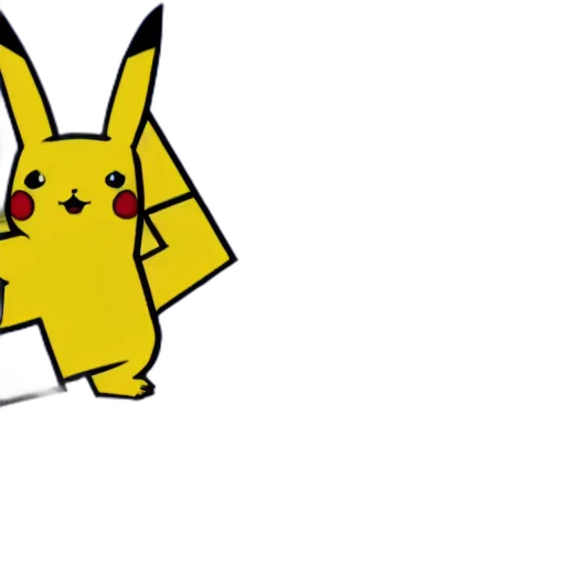 animal, pixel art, concept art, 3d render, anime, pikachu, minecraft transparent PNG cut-out