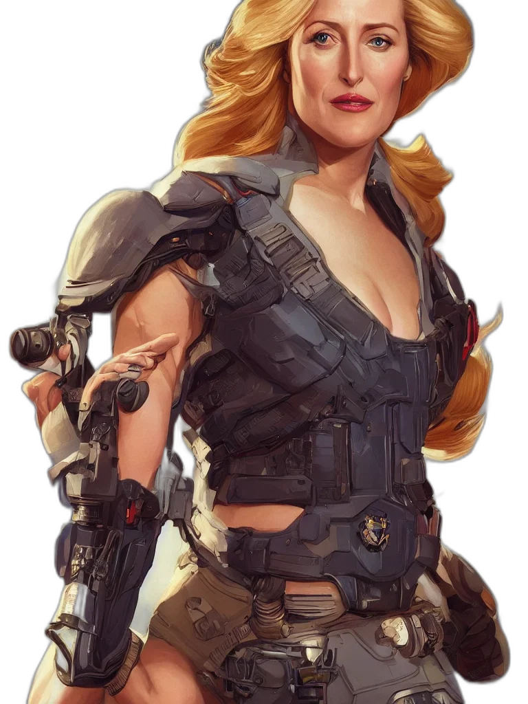 weapon, concept art, cyberpunk, comic book art, fantasy art, red, portrait, gillian transparent PNG cut-out
