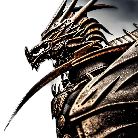 dragon, sword, weapon, concept art transparent PNG cut-out