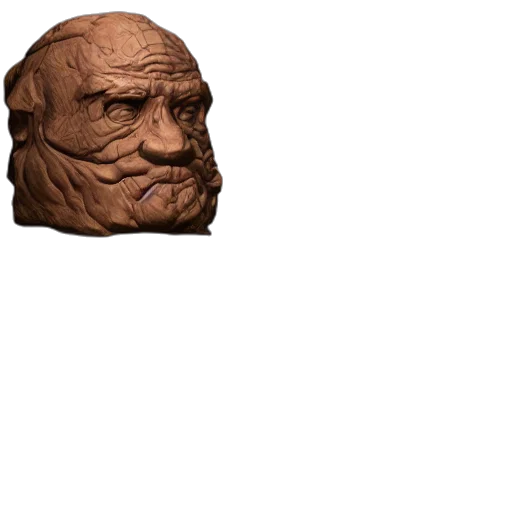 mask, face, creature, animal, 3d render, concept art, photorealistic, pixel art transparent PNG cut-out