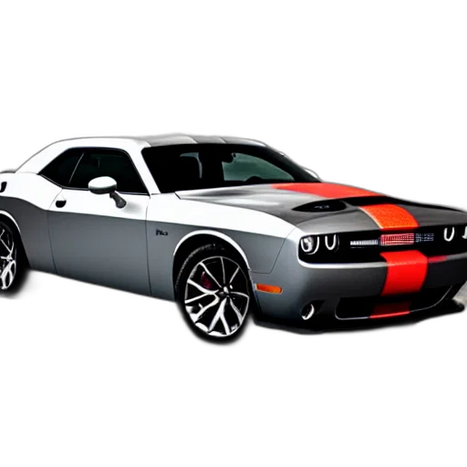 car, photorealistic, 3d render, concept art, dodge, challenger, intricate, gear transparent PNG cut-out