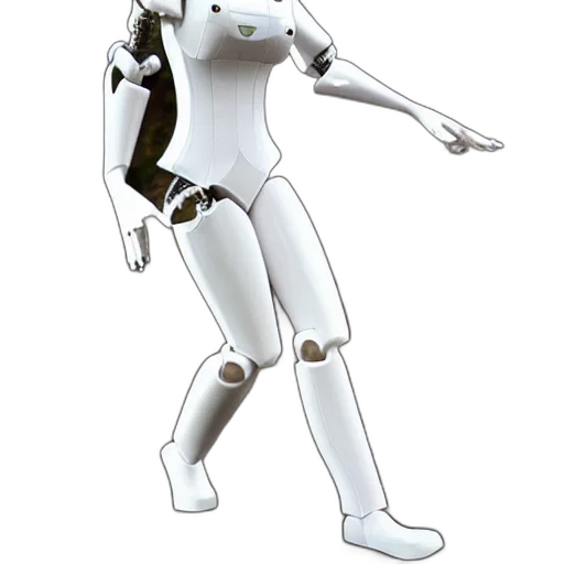 robot, staff, weapon, concept art, 3d render, cyberpunk, comic book art, anthropomorphic transparent PNG cut-out