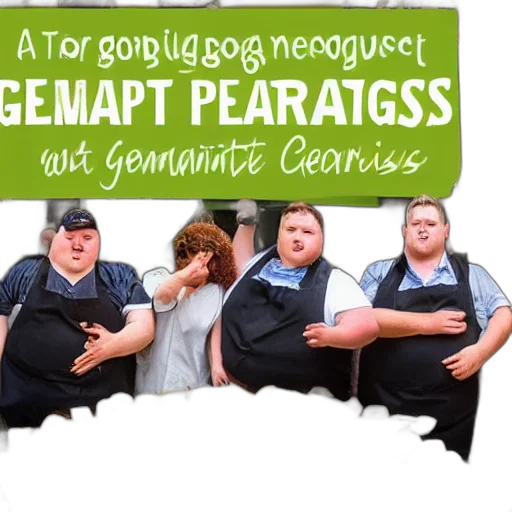 photo, hugely, obese, group transparent PNG cut-out