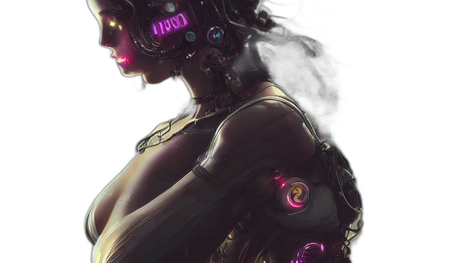robot, mask, jewelry, dress transparent PNG cut-out