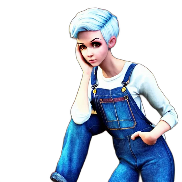 staff, robot, concept art, cartoon, 3d render, fantasy art, blue, full transparent PNG cut-out