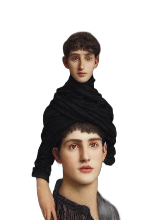hat, hair, face, crown transparent PNG cut-out