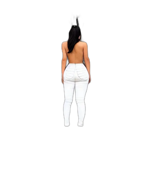 jacket, dress, hair, creature transparent PNG cut-out