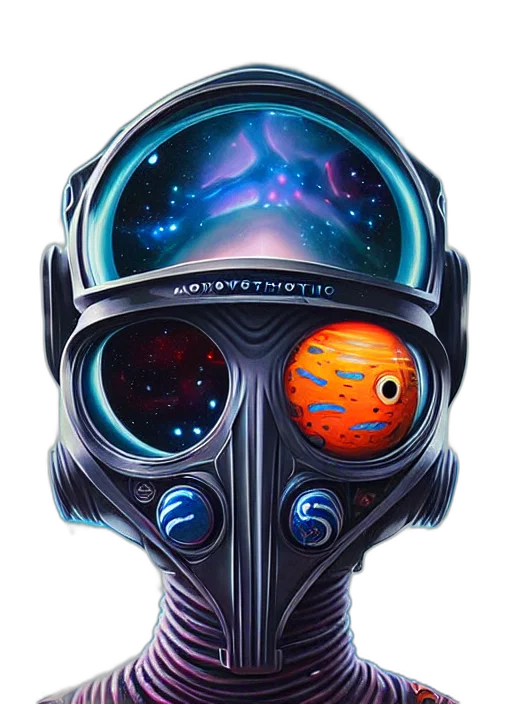mask, robot, face, concept art transparent PNG cut-out