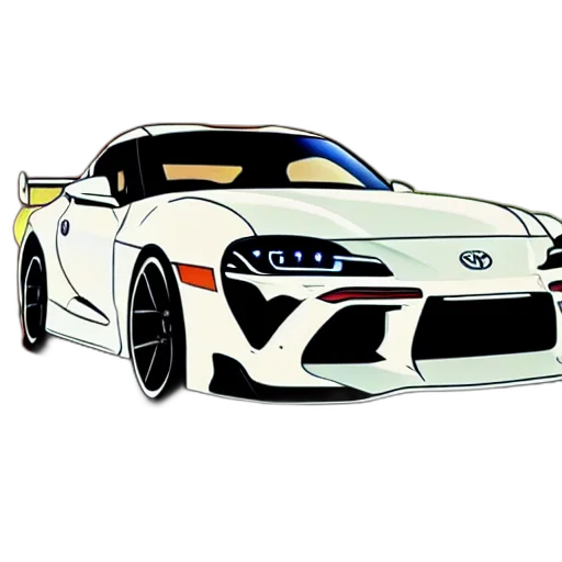 car, concept art, 3d render, photorealistic transparent PNG cut-out